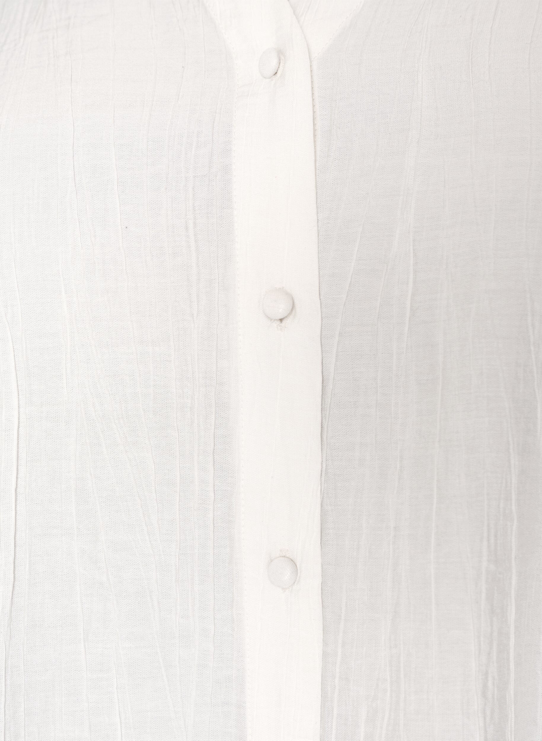 ZizziViskosebluse med knapper og tekstur, Vanilje, Packshot image number 2