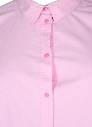 Zizzi Langermet bomullsskjorte, Rosa, Packshot image number 2