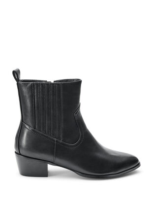Zizzi Wide fit - Lang støvel med avtakbart skaft, Black, Packshot image number 2