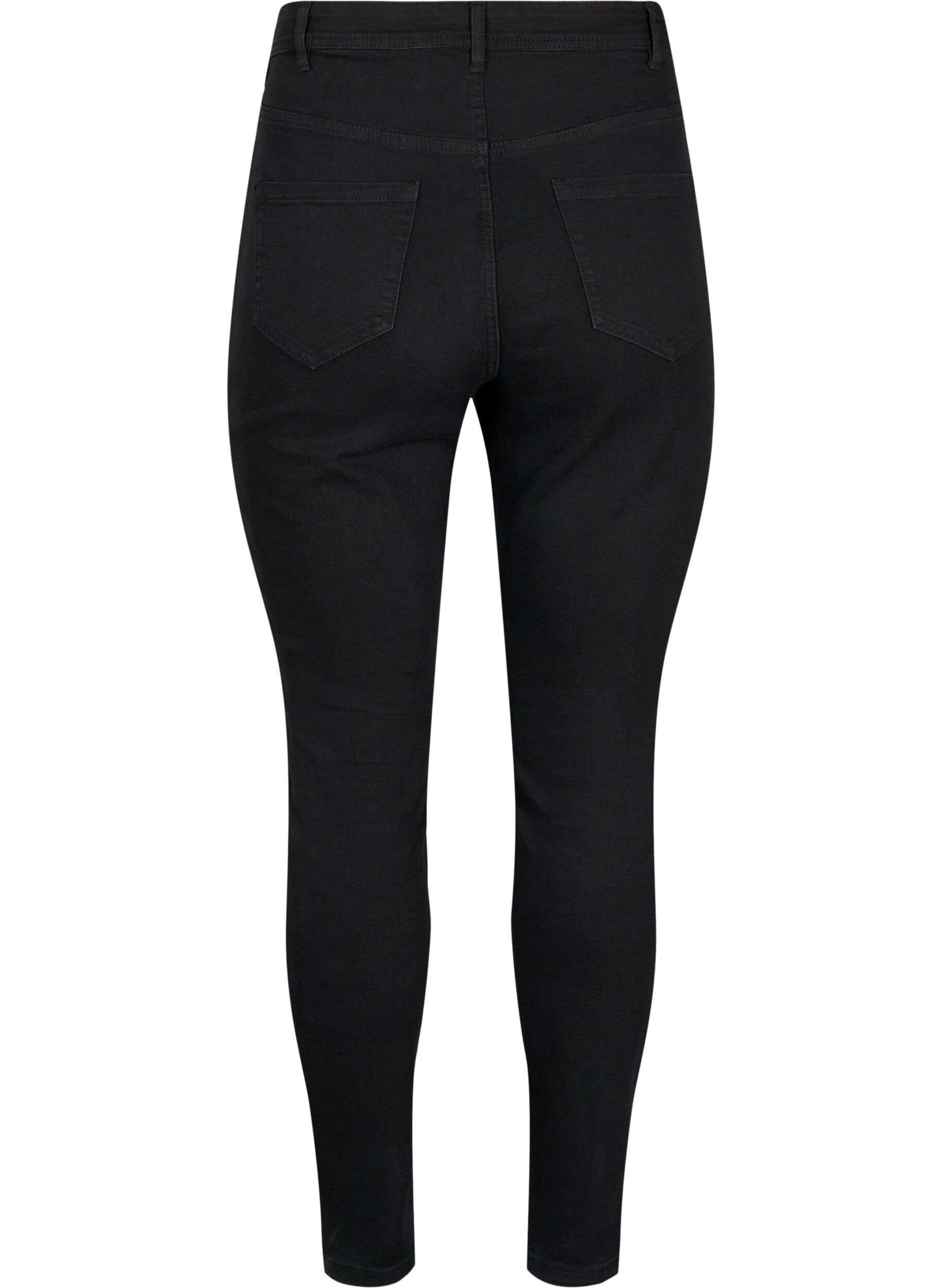 ZizziJeans med super slim passform, Svart, Packshot image number 1