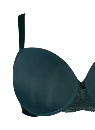 Zizzi Formstøpt BH med mesh, Scarab, Packshot image number 2