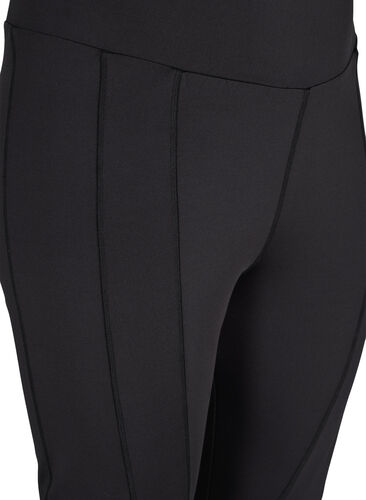 Treningstights med prikkete meshdetaljer, Black w. Mesh Dots, Packshot image number 2