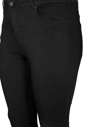 Stay black jeans med høy midje, Black, Packshot image number 2