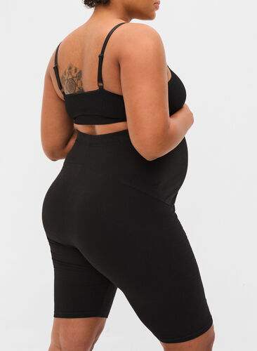 Tettsittende shorts til gravide, Black, Model image number 1
