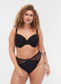 G-streng med mesh, 2 stk., Black, Model