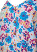 Blomstret topp med stropper i viskose, Multi Flower AOP, Packshot image number 2