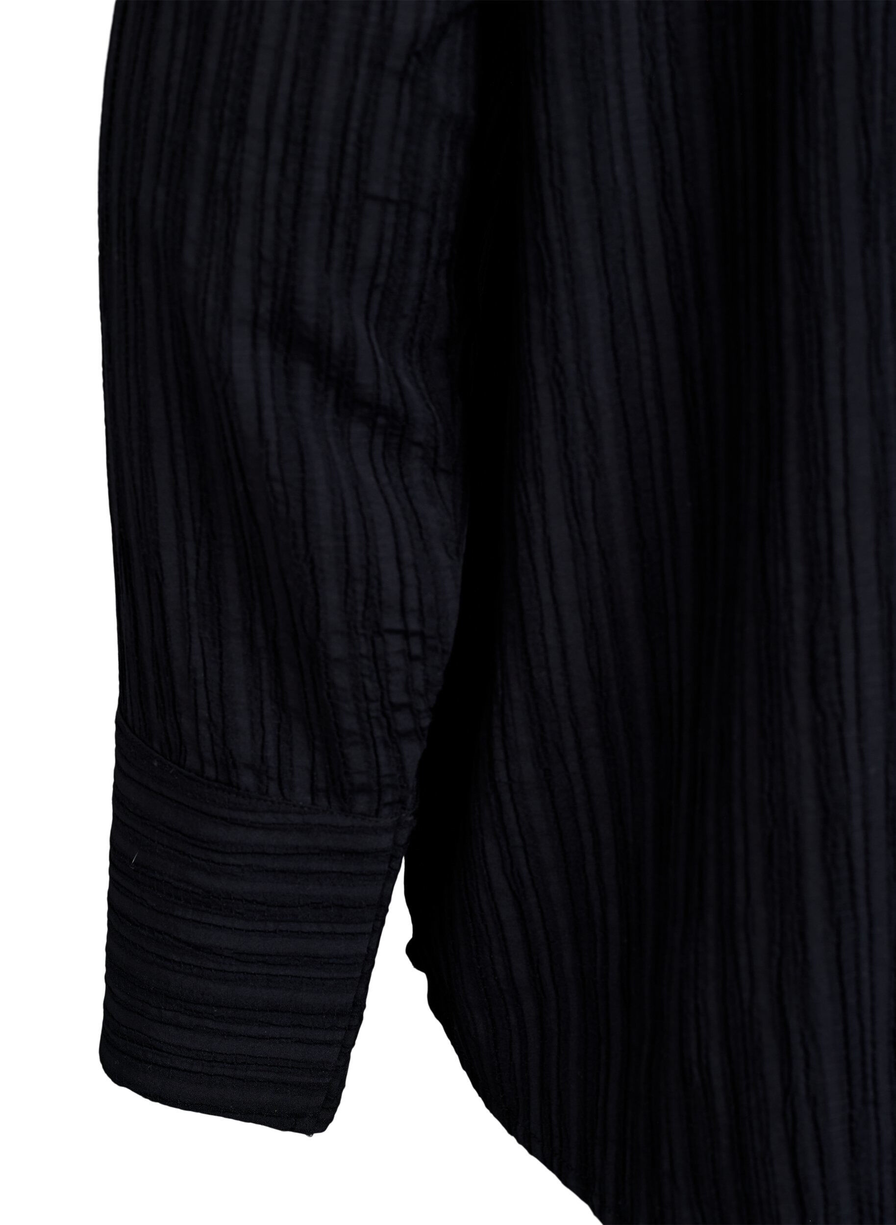 Zizzi FLASH - Skjorte med tekstur, Svart, Packshot image number 3