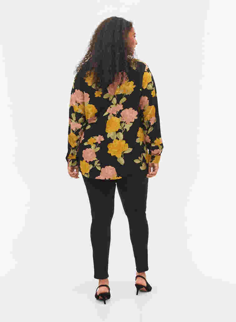 Stay black Amy jeans med høyt liv, Black, Model image number 1