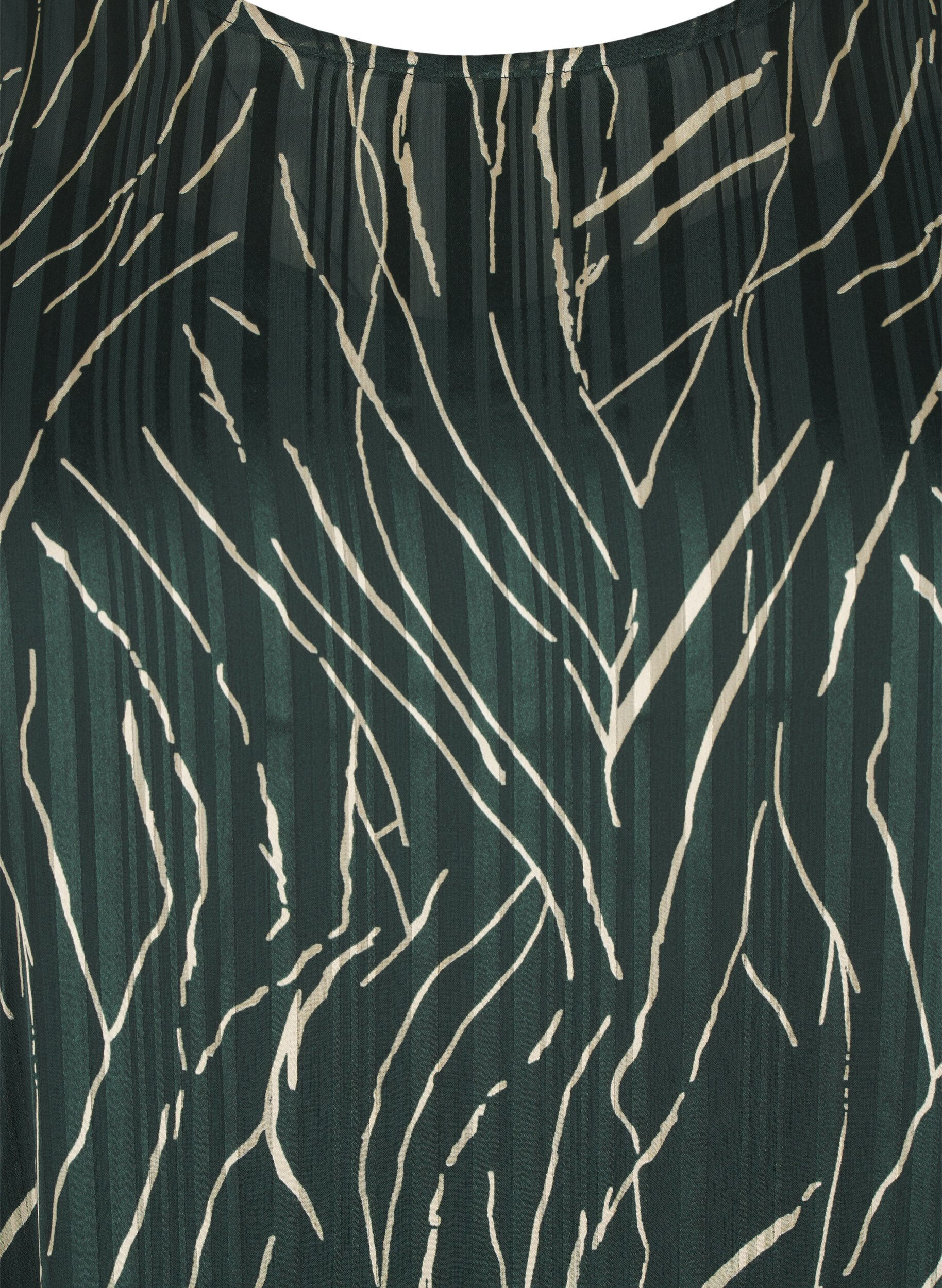 Zizzi Kort m&oslash;nstrete kjole med rund hals, Scarab Safari AOP, Packshot image number 2