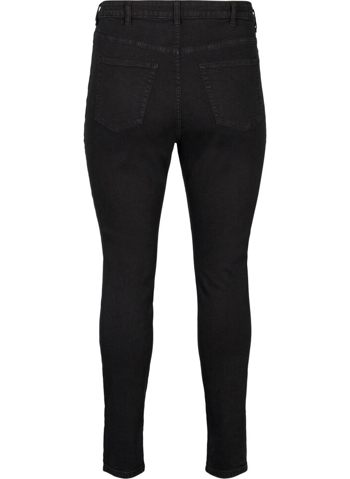 Amy jeans med høyt liv og super slim fit passform, Black, Packshot image number 1