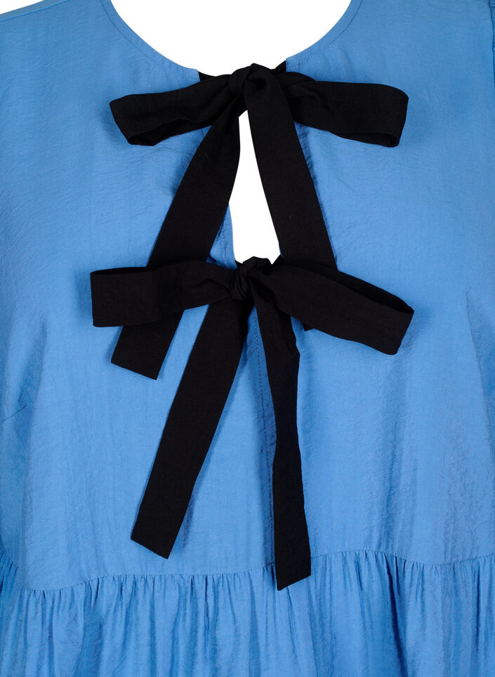 Viskosebluse med sløyfer og lange ermer, Riverside Black Bow, Packshot image number 2