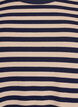 Stripete bluse med lange ermer, Beige, Packshot image number 2