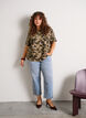 Cropped Vera jeans med distressed detaljer, Bl&aring;, Model image number 0