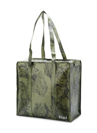 Handlepose med glidelås, Green Flower AOP