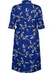 FLASH - Skjortekjole med blomstertrykk, Navy Blazer Flower, Packshot image number 1