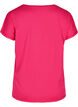 Ensfarget T-skjorte til trening, Rosa, Packshot image number 1