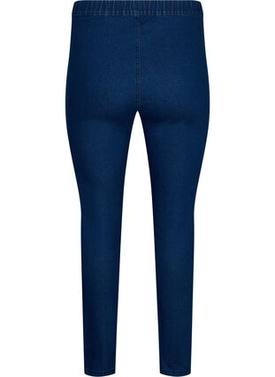 Zizzi FLASH - Tettsittende jeggings med høyt liv, Blue denim, Packshot image number 1