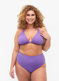 Bikinitruse med høyt liv , Royal Lilac, Model