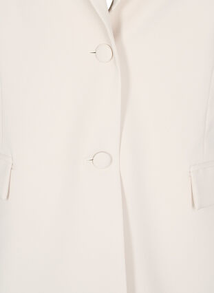 Zizzi Klassisk blazer med knappelukking, Rainy Day, Packshot image number 2