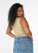 Stripete ribbestrikket singlet, Gul, Model image number 2