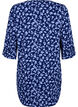 Blomstret tunika med 3/4 ermer, M. Blue Flower AOP, Packshot image number 1