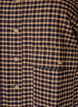 Bluse med ruter og brystlommer, Brun, Packshot image number 2