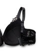 Polstret BH med blonder, Svart, Packshot image number 3
