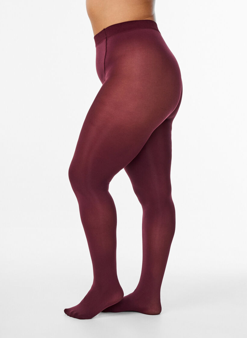 100 denier strømpebukser, Rød, Model image number 0