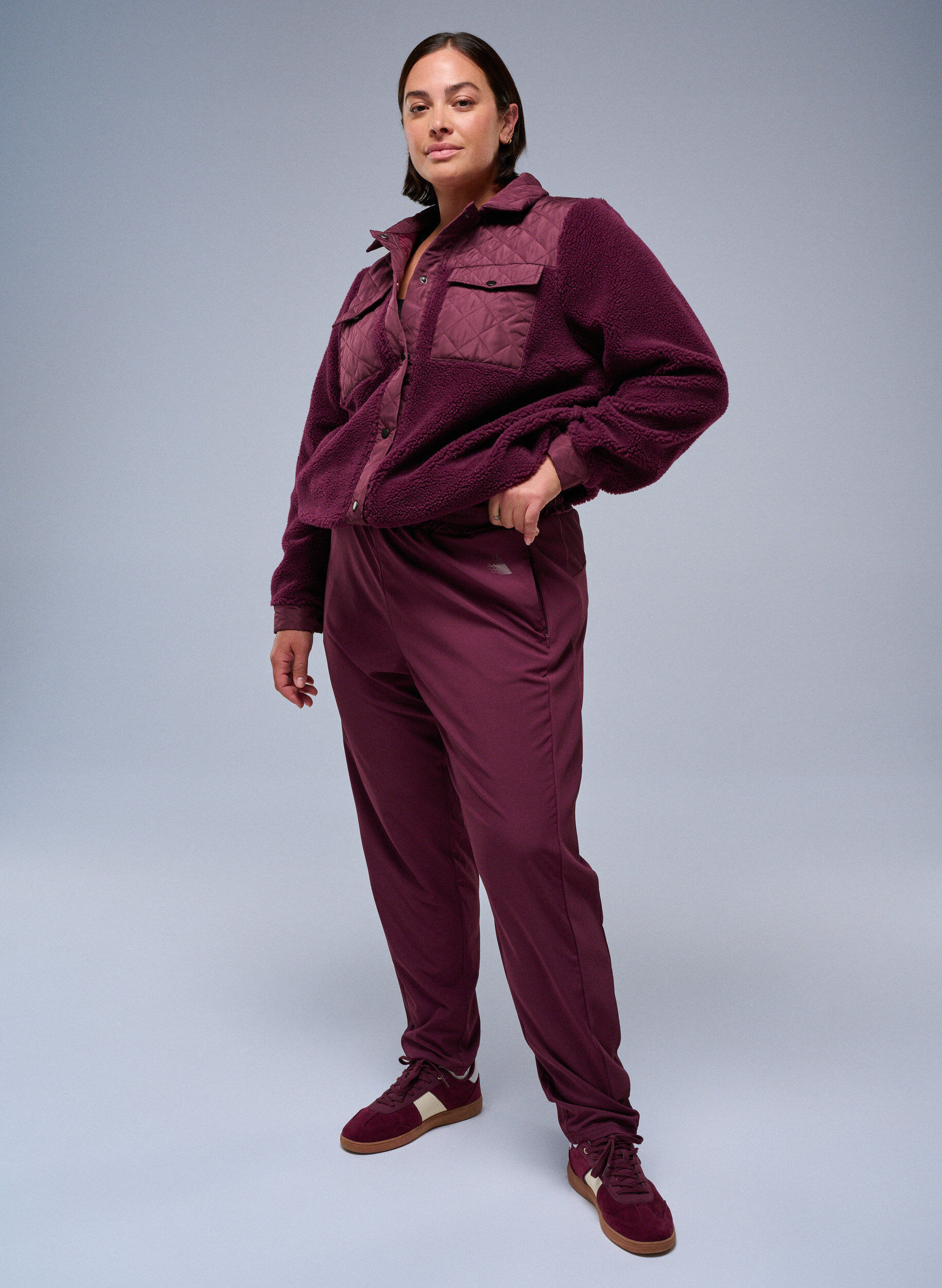 Zizzi Lett treningsbukse med lommer, R&oslash;d, Image image number 0