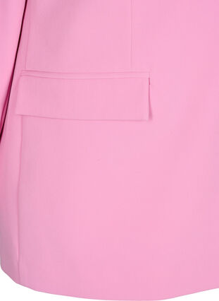 Zizzi Klassisk blazer med knappelukking, Begonia Pink, Packshot image number 2