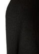 Cardigan med &aring;pen front og vide ermer, Svart, Packshot image number 2
