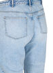 Cropped Vera jenas med nagler, Light blue denim, Packshot image number 3