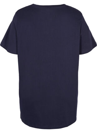 Oversized T-skjorte i økologisk bomull, Night Sky, Packshot image number 1