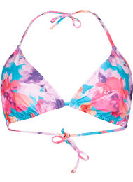 Trekantbikini med mønster , Pink Flower