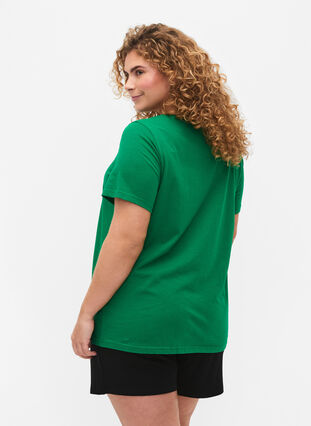 T-skjorte i bomull med tekst, Jolly Green W. New, Model image number 1