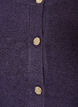 Cardigan i myk strikk med gullfargede knapper, Lilla, Packshot image number 2