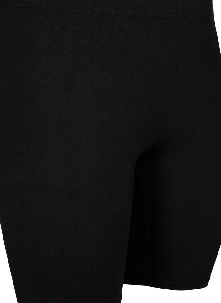 Sykkelshorts i viskose, 2 stk., Svart, Packshot image number 2