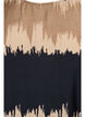 Bluse med vide ermer og grafisk trykk, Svart, Packshot image number 2
