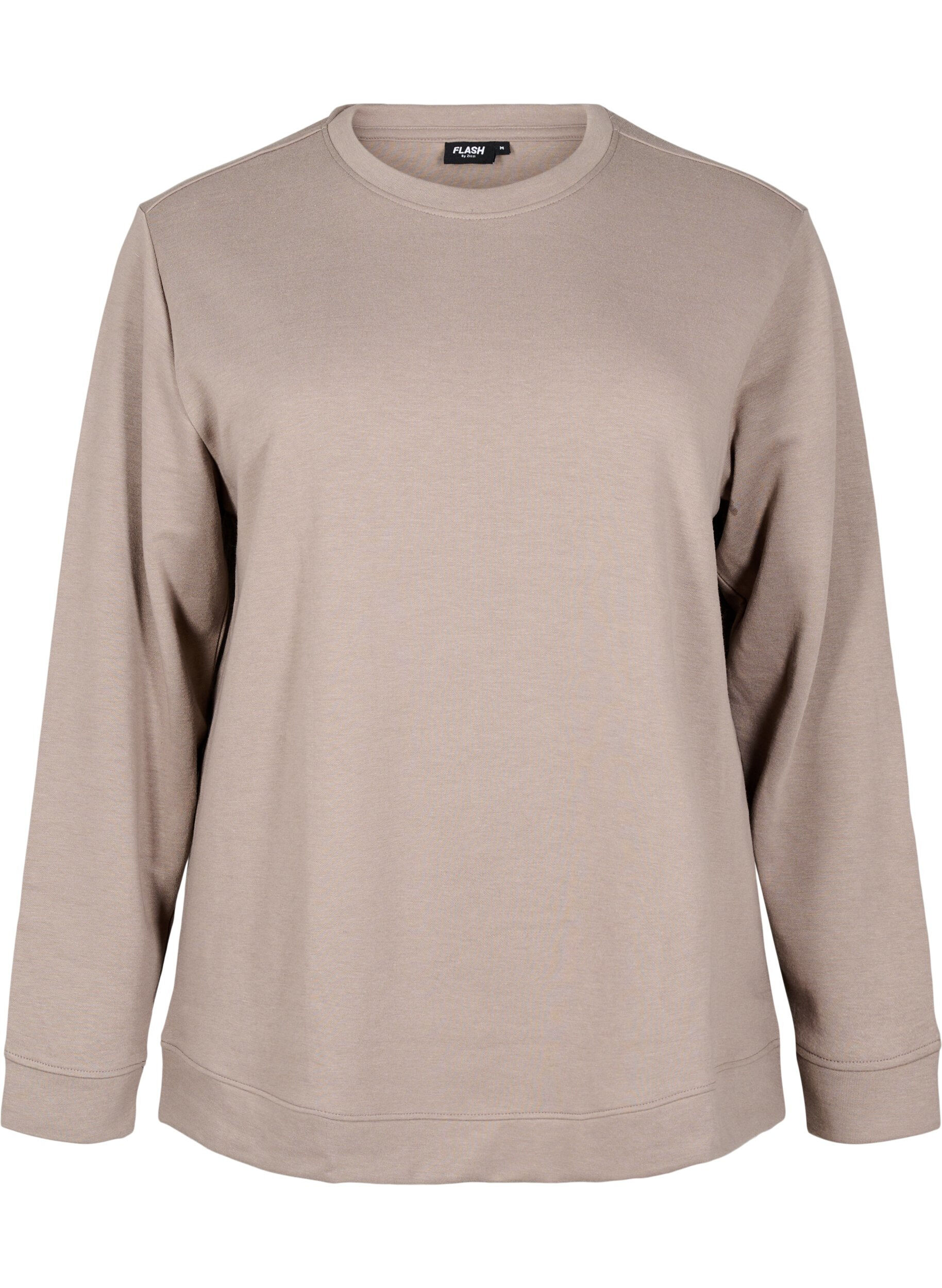 Zizzi FLASH - Genser med crewneck, Beige, Packshot image number 0