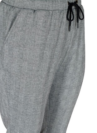Rutete bukser med lommer, Black Check, Packshot image number 2