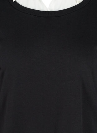 Genser med påsydd skjorte, Black, Packshot image number 2