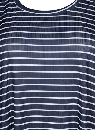 FLASH - Kjole med blomstertrykk og korte ermer, Night S. W. Stripe, Packshot image number 2