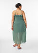 Chiffonkjole med asymmetriske volanger, Gr&oslash;nn, Model image number 1