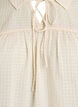 Bluse i seersucker med knytesnor, Beige, Packshot image number 2