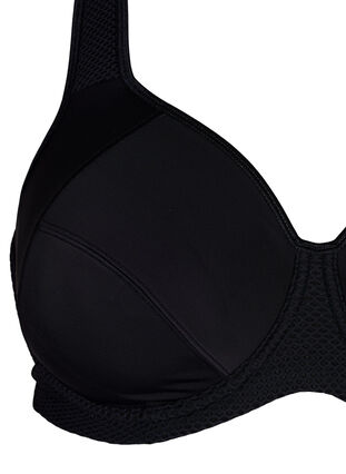 CORE, HIGH SUPPORT WIRE BRA - Sports-BH med bøyle, Black, Packshot image number 2