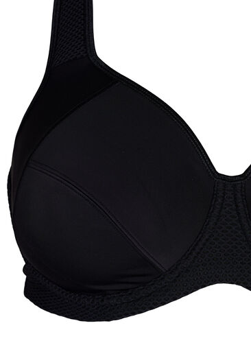 CORE, HIGH SUPPORT WIRE BRA - Sports-BH med bøyle, Black, Packshot image number 2