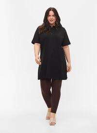 Basis leggings i viskose, Coffee Bean, Model