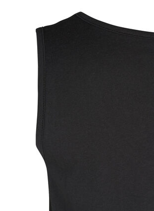 Kjole i A-form, Black Solid, Packshot image number 3