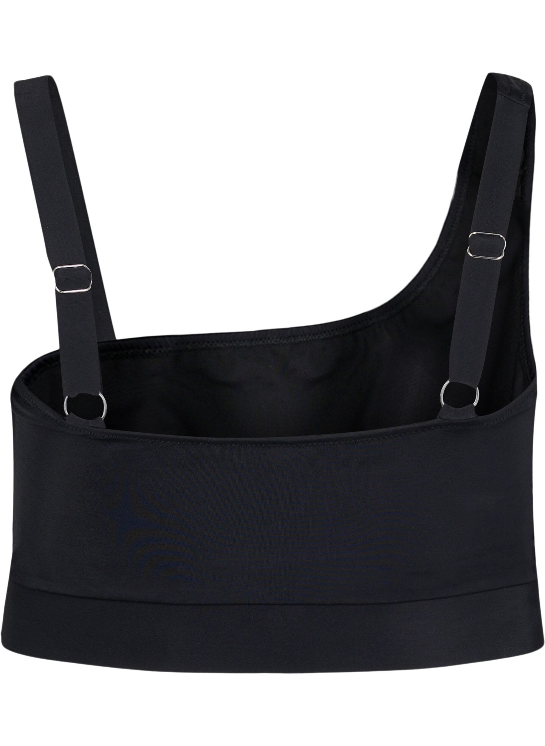 ZizziBikinitopp med one-shoulder, Black, Packshot image number 1