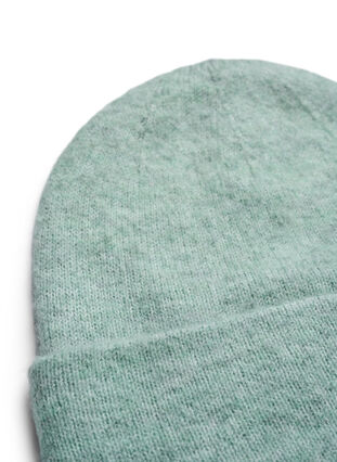 Strikket lue med ull, Balsam Green Mel., Packshot image number 1